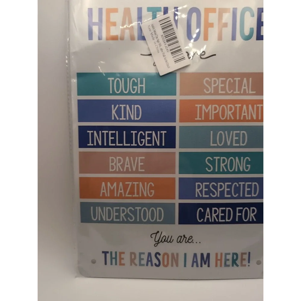 Health Office -Steel Decor Sign 12x8‎